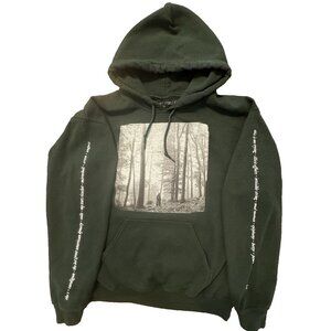 TAYLOR SWIFT OFFICIAL MERCH GREEN FOLKLORE IN THE TREES HOODIE SZ M